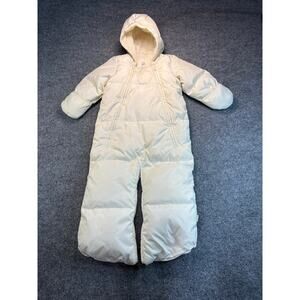 Baby GAP 12-18 months puffy bunting snow suit ivory frost